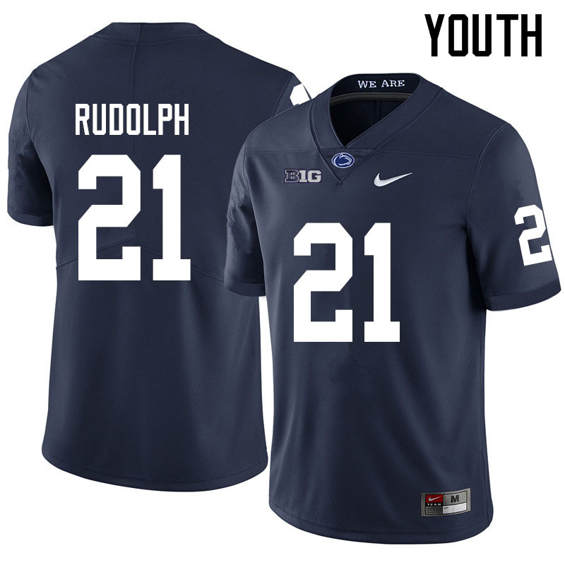 NCAA Nike Youth Penn State Nittany Lions Tyler Rudolph #21 College Football Authentic Navy Stitched Jersey NAD3398DU